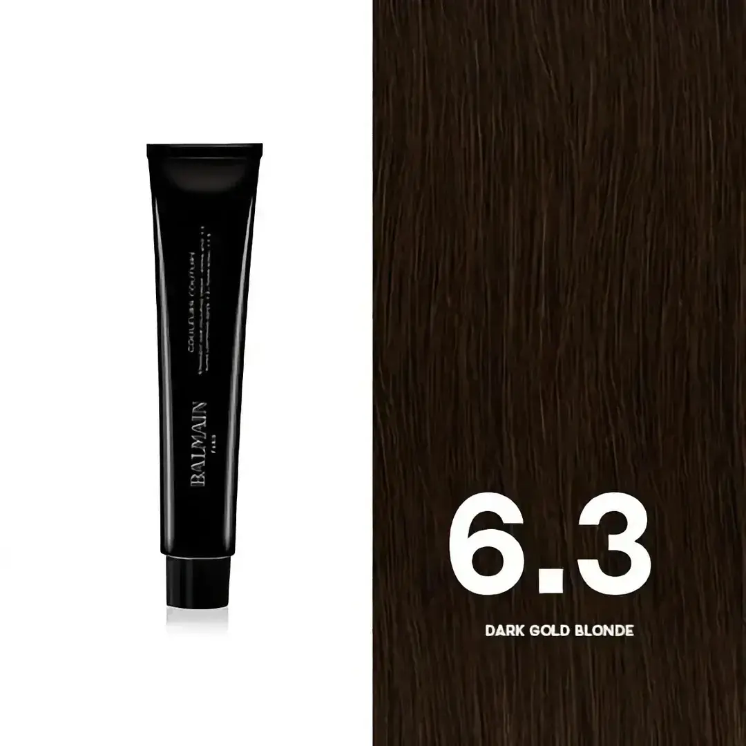 Balmain Professionnel, Couleurs Couture, Permanent Hair Dye, 6.3 Dark Gold Blonde, 60 ml