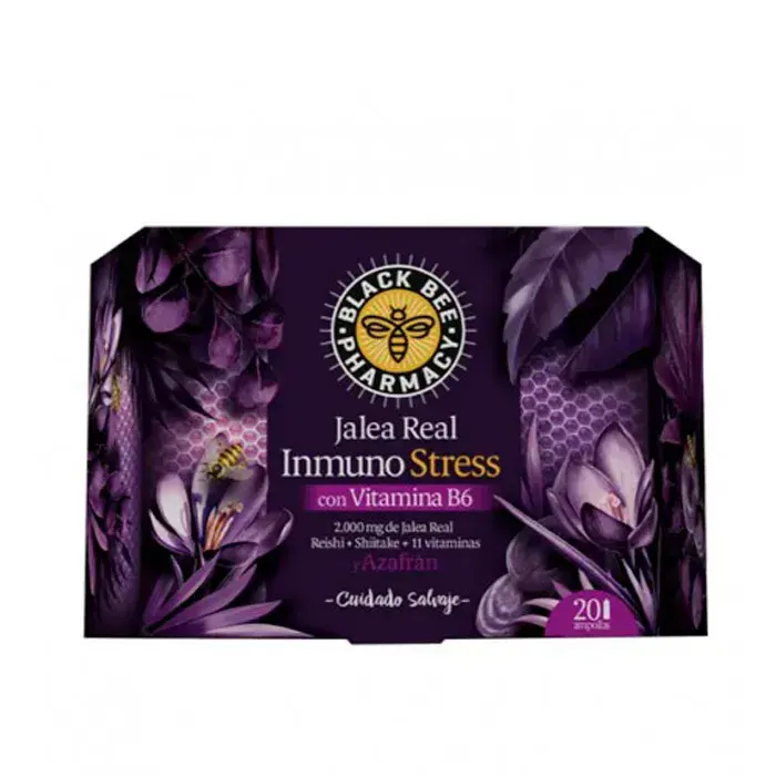 Black Bee Royal Jelly Immuno Stress 20 Vials