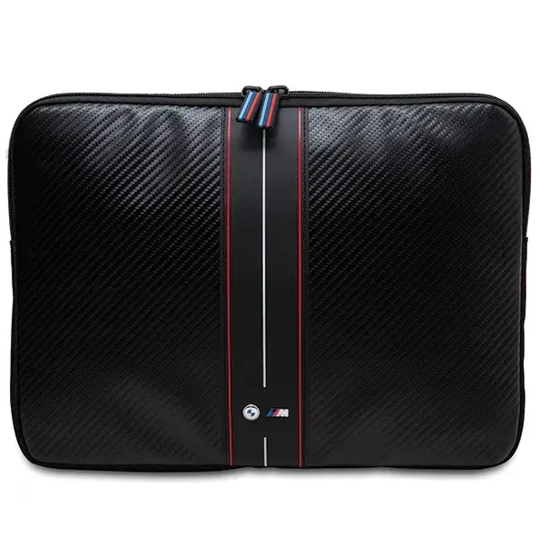 BMW Sleeve BMCS14COMSCAKR 14" czarny|black Carbon Red Stripes