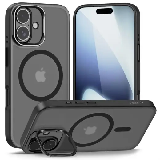 TECH-PROTECT MAGSTAND чехол с поддержкой MagSafe для телефона Apple iPhone 17 матовый черный