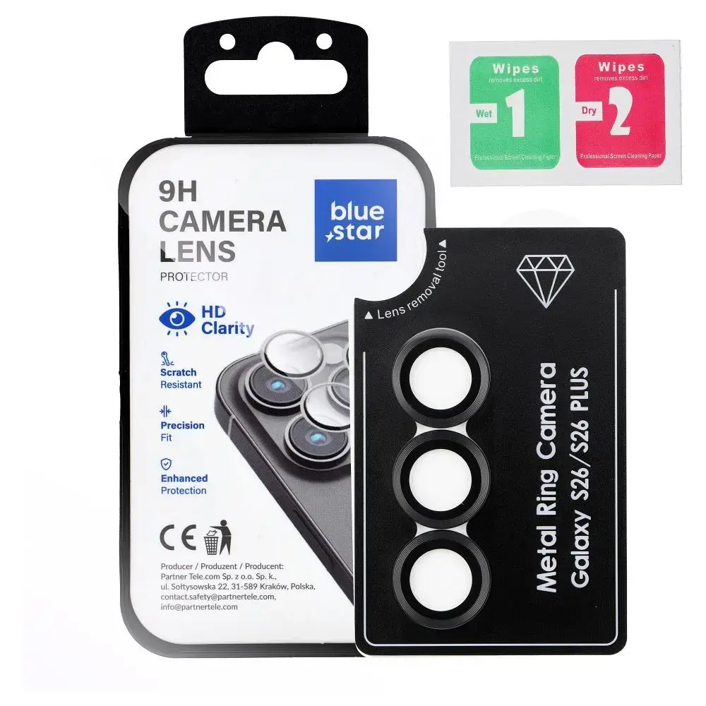 Blue Star Tempered Glass Camera Lens