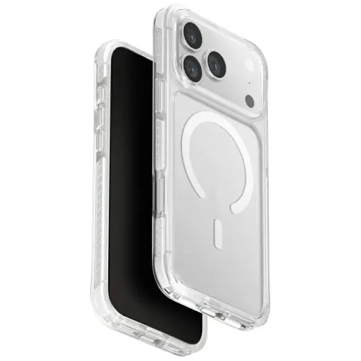 UNIQ Combat phone case with stand and MagSafe support for iPhone 17 Pro Max white
