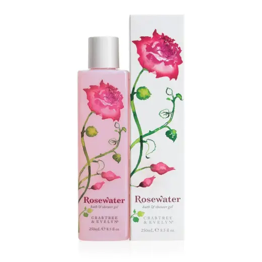Crabtree & Evelyn, Rosewater, Cleansing, Shower Gel, For All Skin Types, 250 ml