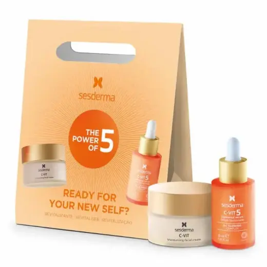 Set Sesderma: Vitamin C, Antioxidant, Cream, For Face, 50 ml + Vitamin C, Antioxidant, Serum, For Face, 30 ml