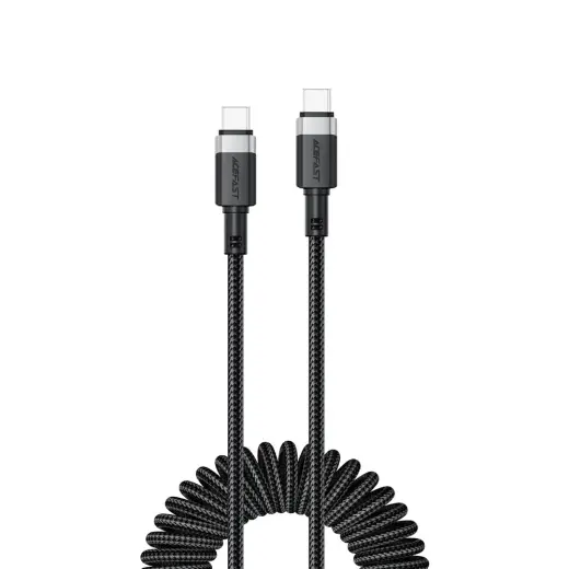 Acefast C14-03 datu pārraides un uzlādes vads | USB-C uz USB-C | 60W | 1.2m | melns