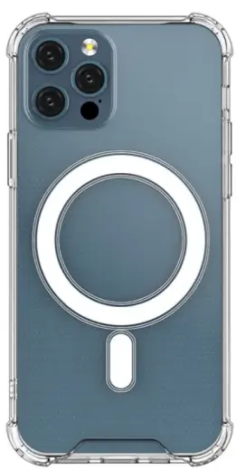 Fusion MagSafe Magnetic protect silicone case for Apple iPhone 12 | 12 Pro transparent