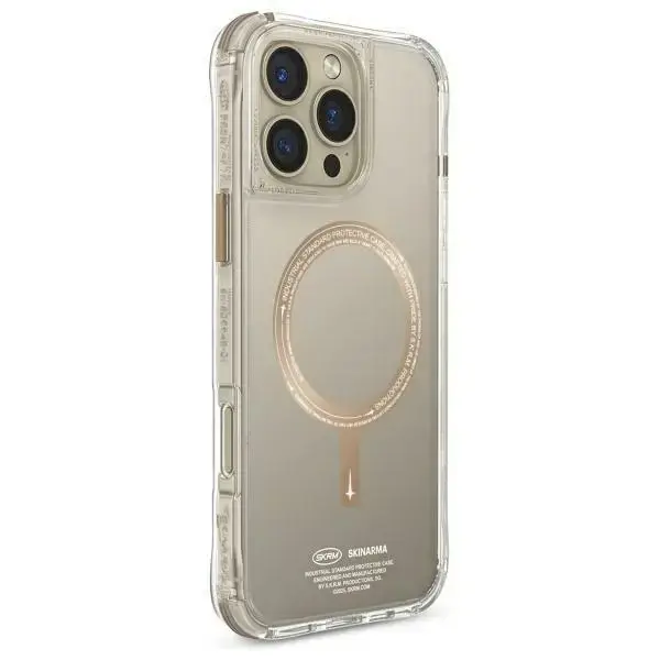 Skinarma case Saido iPhone 16 Pro 6.3" Magnetic Charging champagne