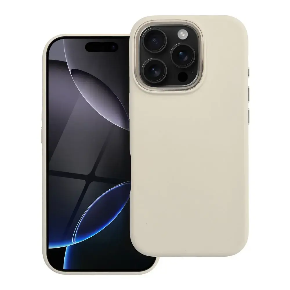 Forcell F-Protect Frame Premium maciņš ar MagSafe atbalstu telefonam iPhone 16 Pro balts