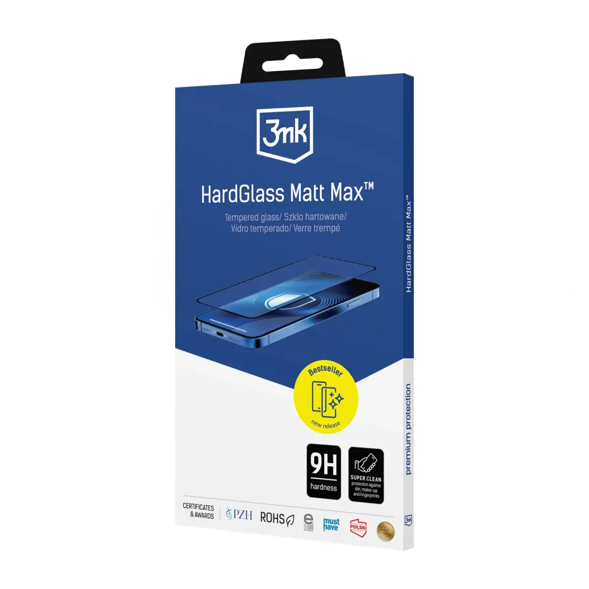 3mk HardGlass Matt Max grūdintas apsauginis stiklas telefonui iPhone 18 Pro Max