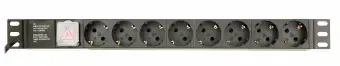 Gembird Power Distribution Unit PDU 8 Schuko Sockets 1U 16A 3 m