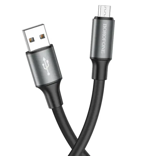 Borofone BX82 Bountiful data transfer and charging cable | USB-A to Micro USB | 12W | 1m | black