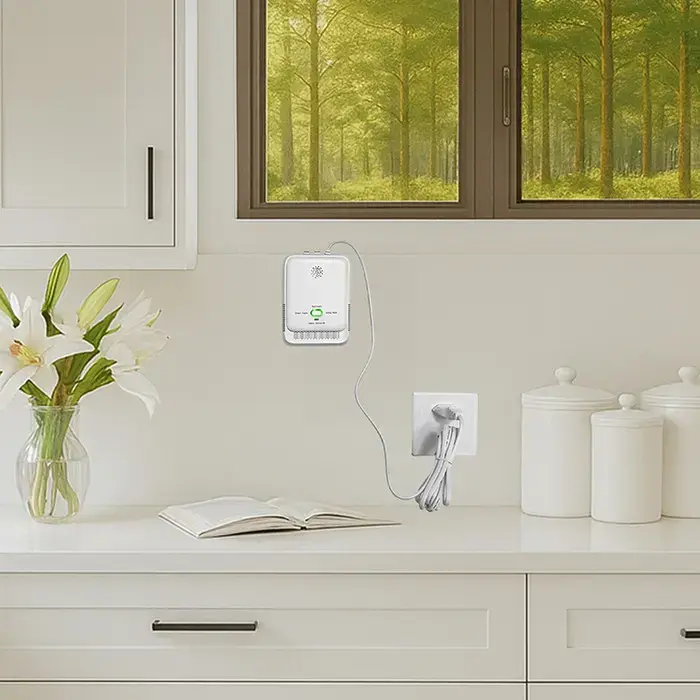 Qoltec Certified wireless Gas Leak (CH4) and Carbon monoxide (CO) detector | alarm 85dB | LED