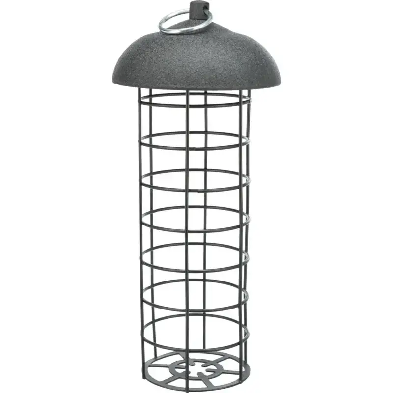 Barotava āra putniem - Trixie Fat ball feeder/roof, 4 fat balls, metal/plastic, ø10×21cm