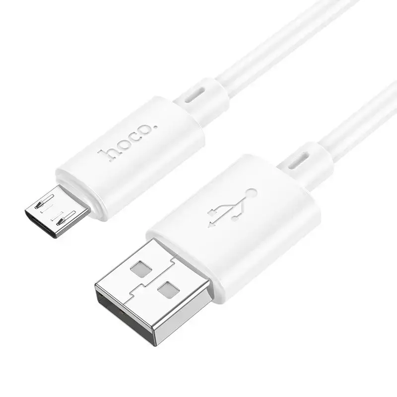 Hoco X88 data transfer and charging cable | USB-A to Micro USB | 12W | 2m | white