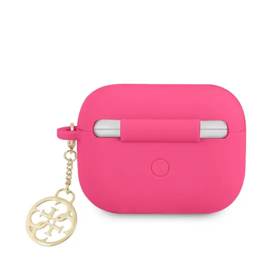 GUAPLSC4EF Guess 4G Charm Silicone Case for Airpods Pro Fuchsia