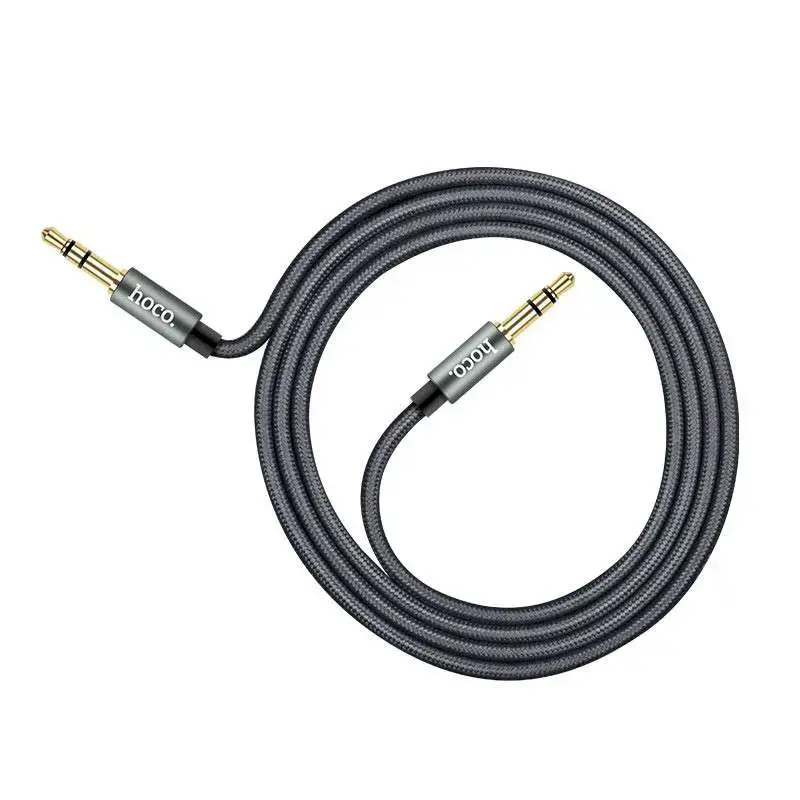 Hoco UPA03 Textile Premium AUX Cable 3.5 mm -> 3.5 mm 1m Grey