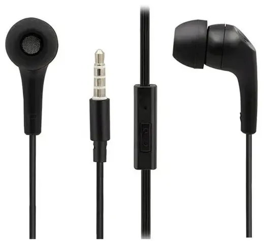 Wired earphones jack with mircophone 3,5mm MOTOROLA Ear Buds 2-s black