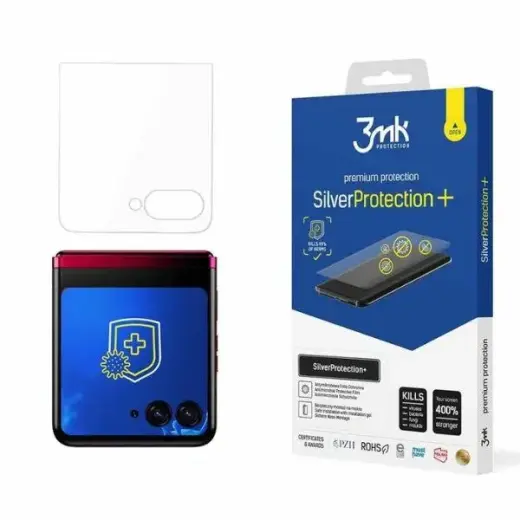 3MK SilverProtect+ Motorola Razr 50Ultra (front) Wet-Install Antimicrobial Film