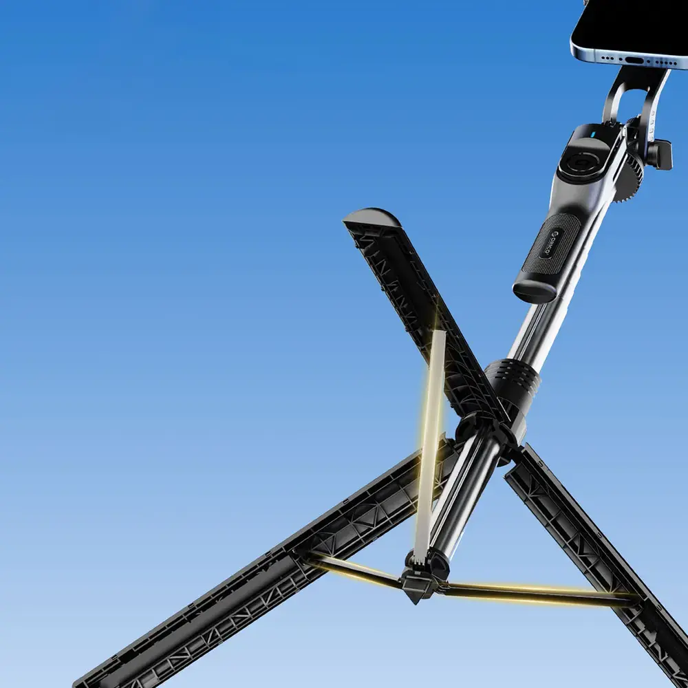 Selfie stick Orico SPM190 tripod 1/4" for phone camera with 360 degree rotation Bluetooth 5.2 - black