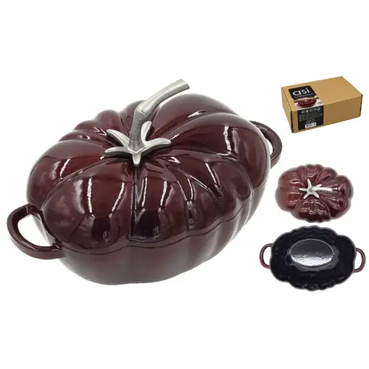 Čuguna sautējamais katls ar vāku "Tomato" 2,7L / 27x21cm