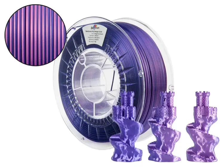 Filaments PLA Magic silk MAGENTA DREAM
