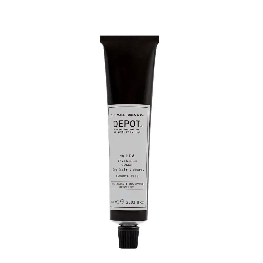 Depot, 500 Beard & Mustache Specifics No. 506 Invisible Clour, Semi-Permanent Hair Dye,  Titanium, 60 ml