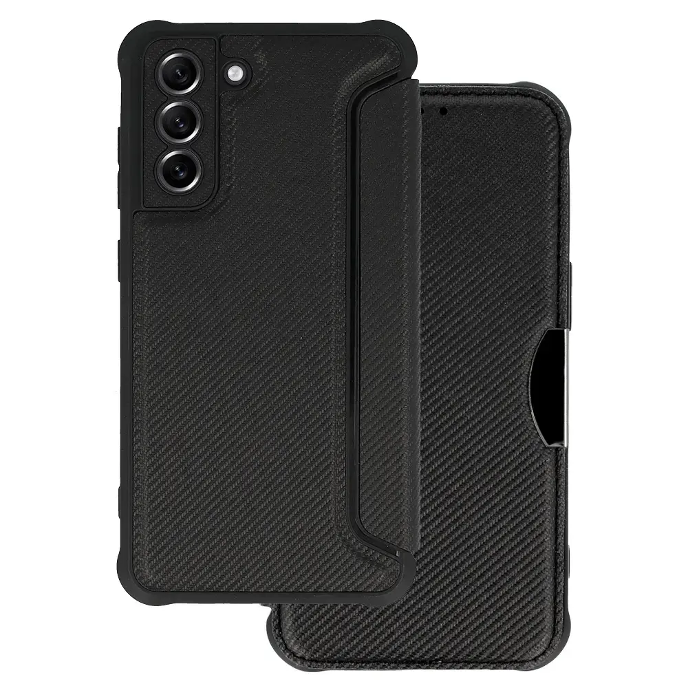 Razor Carbon Book Case for Samsung Galaxy S25 black