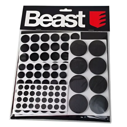 Furniture felt pad set black 125pcs.