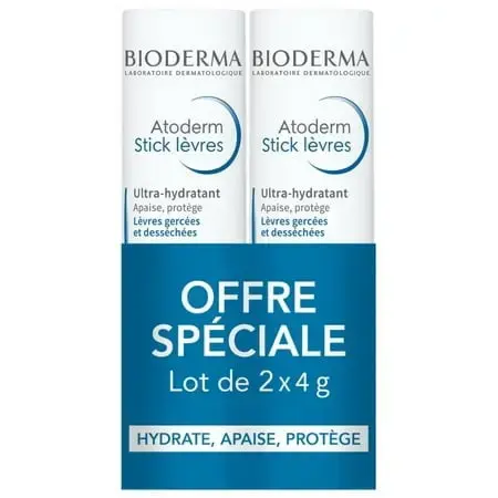 Bioderma Atoderm Sticks Lips Ultra-Moisturizers 2x4g