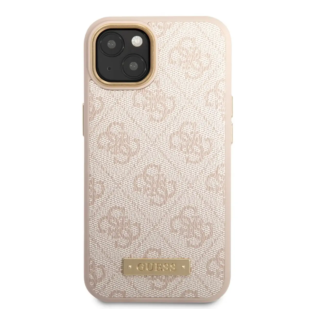 Guess PU 4G MagSafe Compatible Case for iPhone 14 Plus Pink