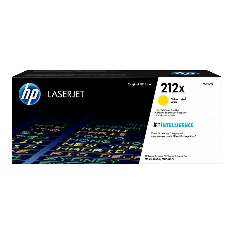 HP 212X Hohe Ergiebigkeit Gelb Tonerpatrone (W2122X)