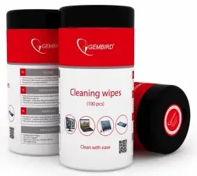 Salvetes Gembird Cleaning wipes TFT | LCD 100 gab