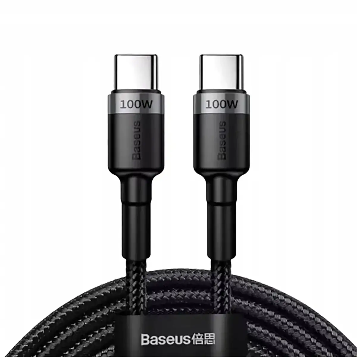 Baseus Cafule data transfer and charging cable | USB-C to USB-C | 100W | 2m | gray, black