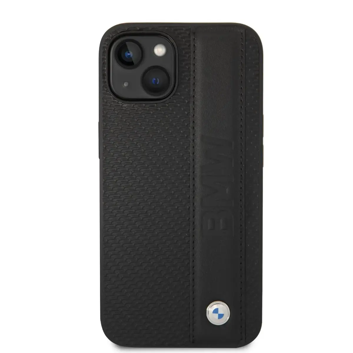 BMW Signature Leather Big Logo Case for iPhone 14 Black