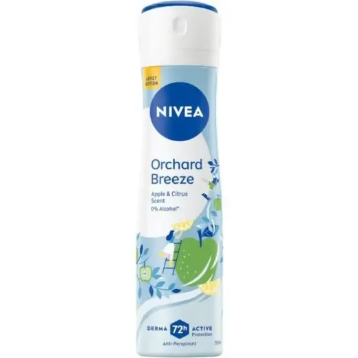 NIVEA, Deodorante, - Orchard Breeze Antiperspirant Spray (Anti-Perspirant) 150 Ml (Getto Vaporizzato, 150ml)