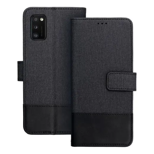Gomma raamatutüüpi telefoni ümbris Samsung Galaxy A41 (A415) must