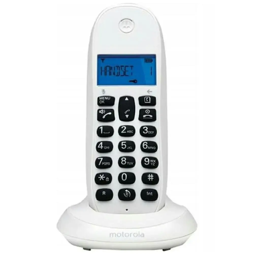 Cordless landline phone Motorola C1001CB+ white