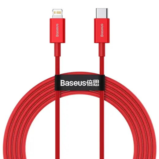 Baseus Superior USB Typ C - Lightning fast charging data cable Power Delivery 20 W 2m Red (CATLYS-C09)