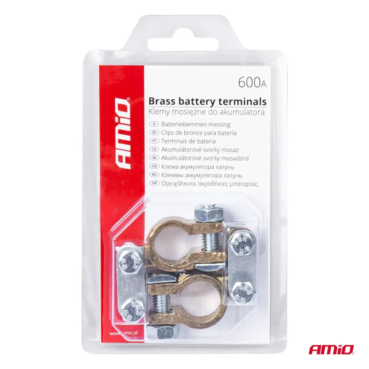 Brass battery terminals 600AMP, 2 pcs.