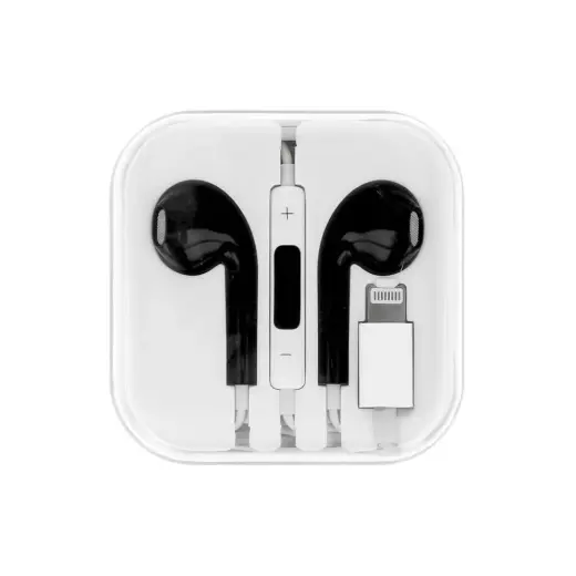 MEGA BASS Earphones - Iphone 7|7Plus|8|8Plus|X Lightning BLACK