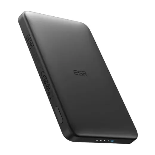 ESR Qi2 MagSlim external battery (powerbank) | 5000 mAh | 15W | MagSafe | black