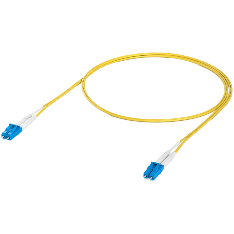 Ubiquiti UACC-OFC-S2-LULU-1M-50 OS2 Duplex LC UPC Fiber Patch Cable Lightweight fiber patch cable for up to 100G connections