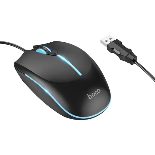 Wire gaming mouse Hoco USB A 2400 dpi GM37 black