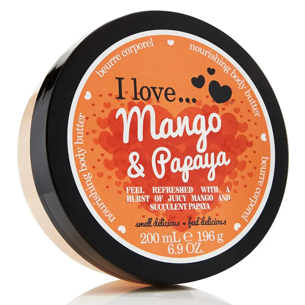 I Love, Mango & Papaya, Hydrating, Body Butter, 200 ml