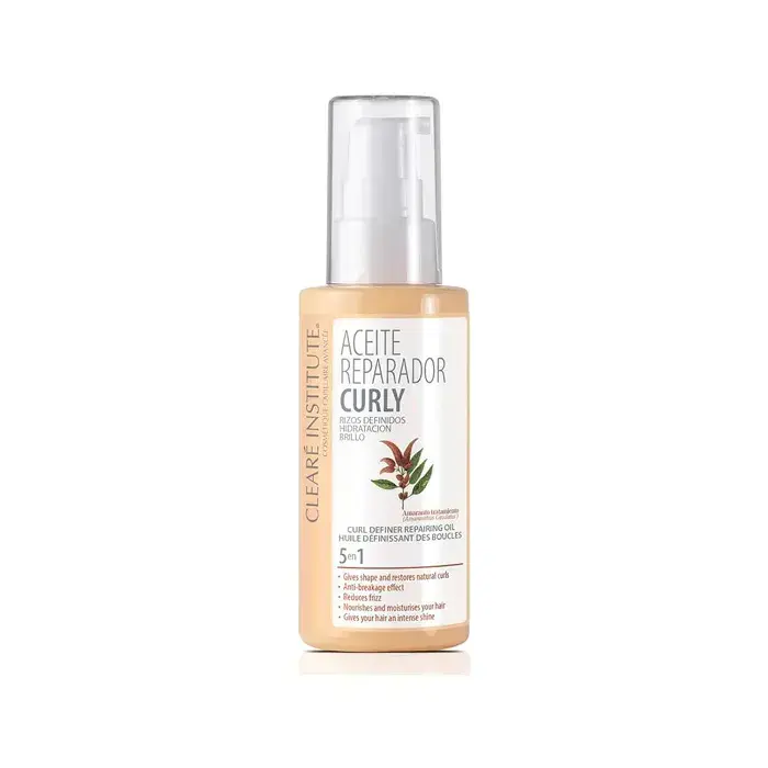 CLEARÉ INSTITUTE Clearé Institute Curly Curls Defined Curl Repair Oil Moisturising Shine 50ml