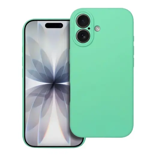 Silicone 2mm telefono dėklas iPhone 17 žalias