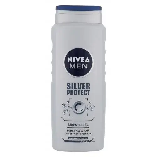 Nivea Shower Gel Silver Protect - Shower Gel Men - 500ml