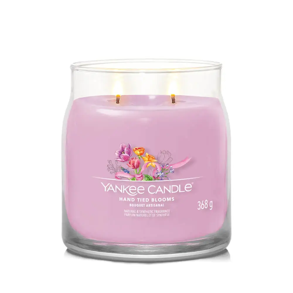Yankee Candle Signature Jar Candle Medium Jar Hand Tied Blooms 368g