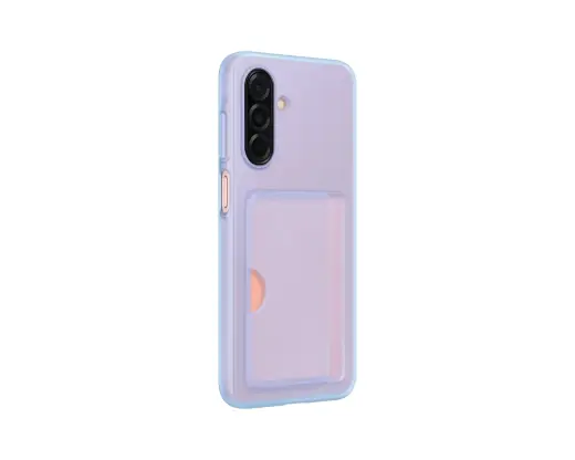 Samsung EF-OA266TLE Card Slot knyginio tipo telefono dėklas Samsung Galaxy A26 5G (A266) mėlynas