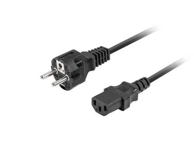 Power cable laptop CEE 7|7 -> C320 C13 1.8m straight, black